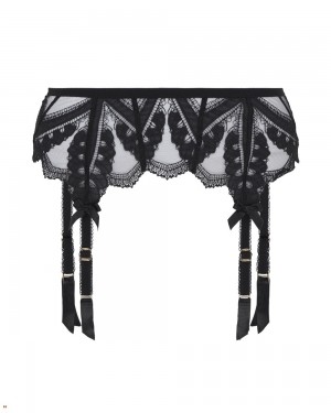 Agent Provocateur Alysia Women's Suspenders Black | LWBXGTZ-67