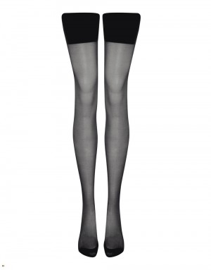 Agent Provocateur Amber Women's Stockings Black | WXFKMSH-63