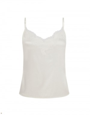 Agent Provocateur Amelea Camisole Women's Pyjamas White | ELNFYSH-67