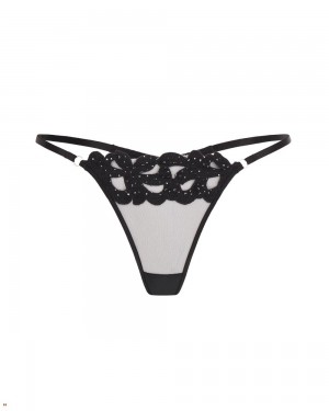 Agent Provocateur Angelinna Women's Thong Black | SYAKWMF-16