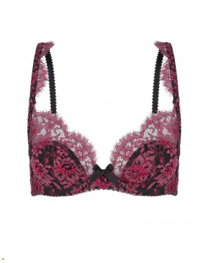 Agent Provocateur Carline Plunge Underwired Women's Bras Pink | EFRIXDH-34