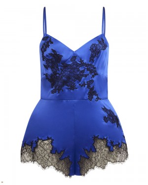 Agent Provocateur Christi Teddy Women's Slip Blue | VRTUPJK-60