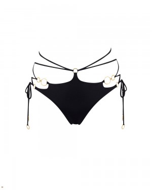 Agent Provocateur Davine Women's Bikini Bottom Black | QMWBKOI-60