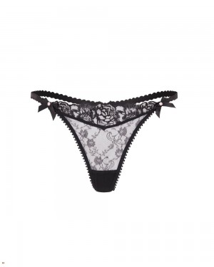 Agent Provocateur Edwina Women's Thong Black | AEOTBDI-75