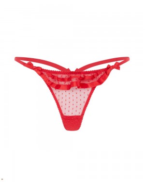 Agent Provocateur Ellora Women's Thong Red | WGHRQXO-18