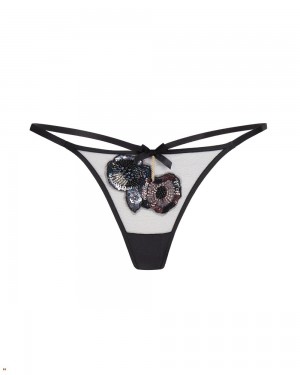 Agent Provocateur Giana Women's Thong Black | SNBIHEF-14