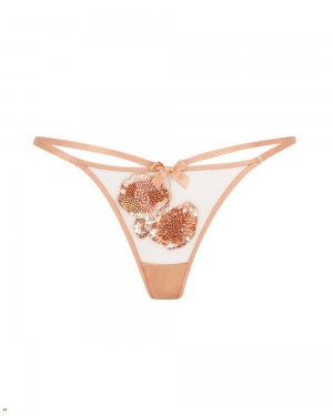 Agent Provocateur Giana Women's Thong Gold | IGCDBJR-38