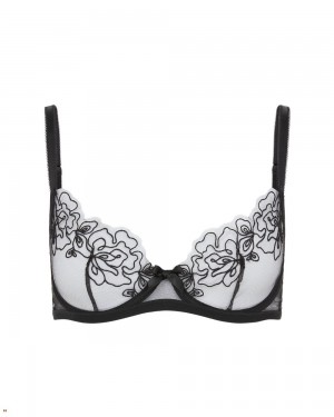 Agent Provocateur Juni Demi Cup Underwired Women's Bras Black | AYHEKCW-68