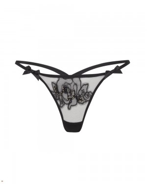 Agent Provocateur Lindie Women's Thong Black | HMJGXOD-56