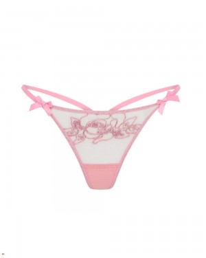 Agent Provocateur Lindie Women's Thong Pink | NHDOFTM-28