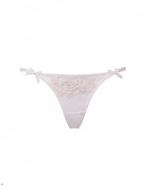 Agent Provocateur Lindie Women's Thong White | VRZOIBD-65