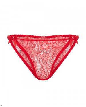 Agent Provocateur Lorna Lace Women's Brief Red | DHUBPZY-18