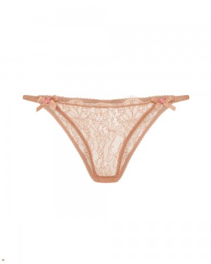 Agent Provocateur Lorna Lace Women's Brief Beige | LCKYWZT-01