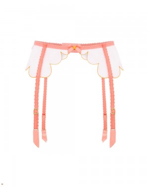 Agent Provocateur Lorna Women's Suspenders Coral | ERKAYZQ-78