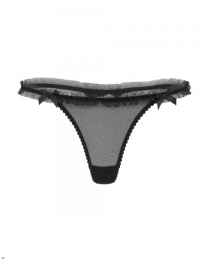 Agent Provocateur Mixi Women's Thong Black | FCXAMSN-54