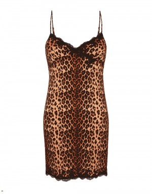 Agent Provocateur Molly Short Women's Slip Leopard | GDVTQEI-71