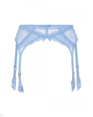 Agent Provocateur Rozlyn Women's Suspenders Blue | GIXVTNJ-96