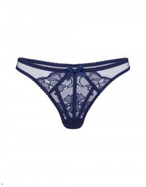 Agent Provocateur Rozlyn Women's Thong Navy | MGEWTYD-03