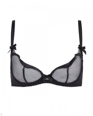 Agent Provocateur Saylor Demi Cup Underwired Women's Bras Black | LJICUZX-42