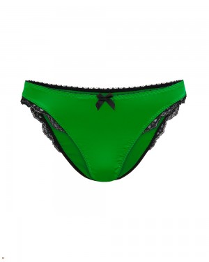 Agent Provocateur Sloane Women's Brief Green Black | FMBASIT-01