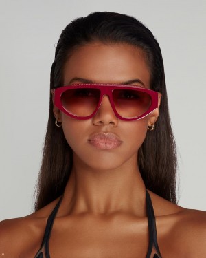 Agent Provocateur Tyrah Women's Sunglasses Burgundy | BNEYATS-24