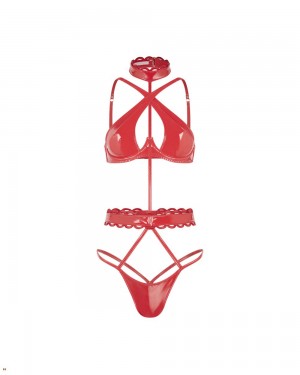 Agent Provocateur Zarya Women's Playsuits Red | HQFKMTJ-05