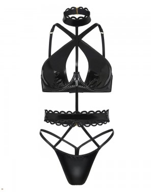 Agent Provocateur Zarya Women's Playsuits Black | EBWJKHC-23