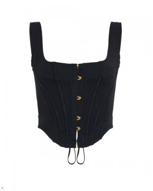 Agent Provocateur Zena Top Women's Corset Black | BWMJPIT-18