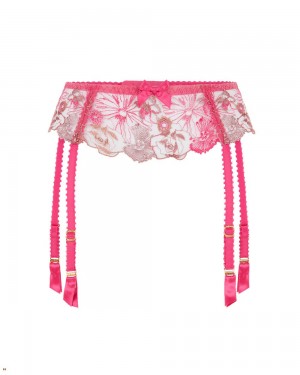 Agent Provocateur Zuri Women's Suspenders Pink | RGCDNFZ-87