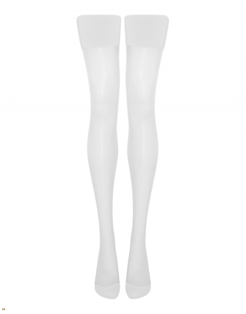 Agent Provocateur Amber Women's Stockings White | XJGUSDR-04