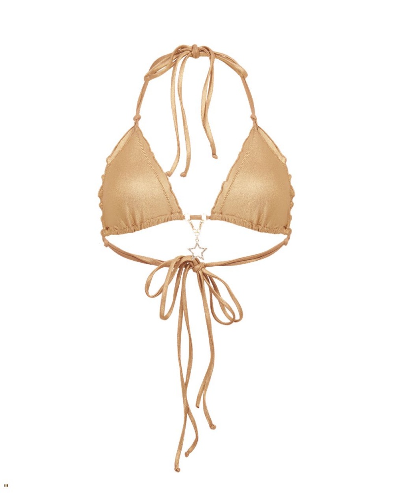 Agent Provocateur Berry Women\'s Bikini Top Gold | ABSZEFT-38