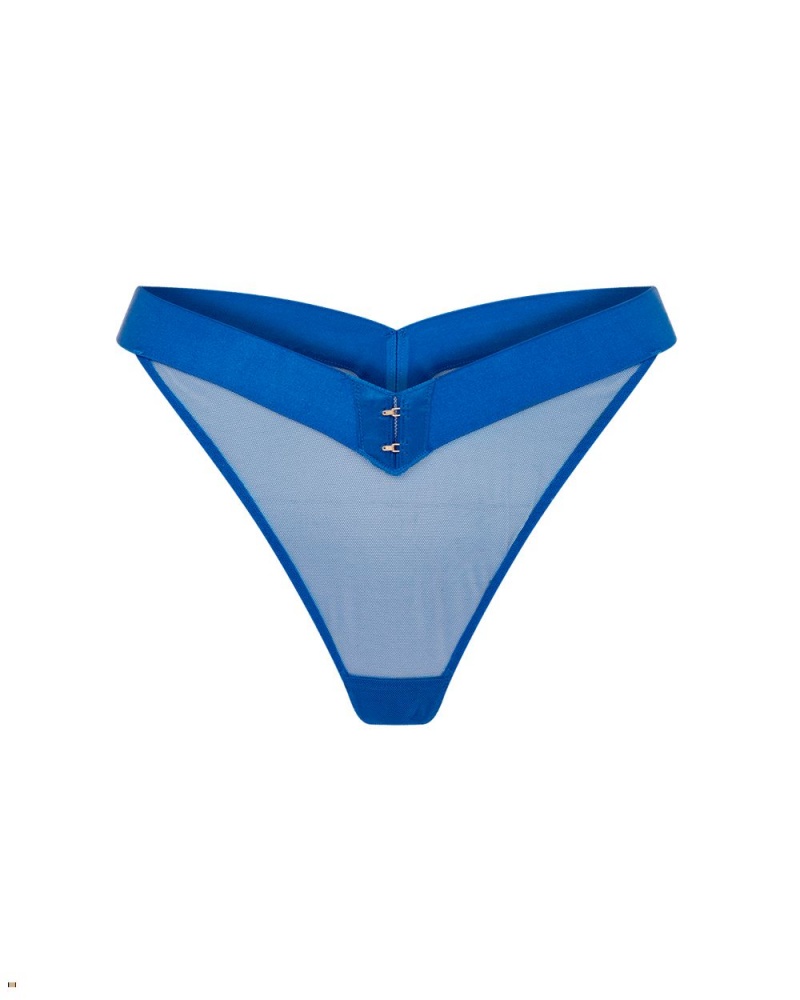 Agent Provocateur Caity Women\'s Thong Blue | OZTVIBK-90