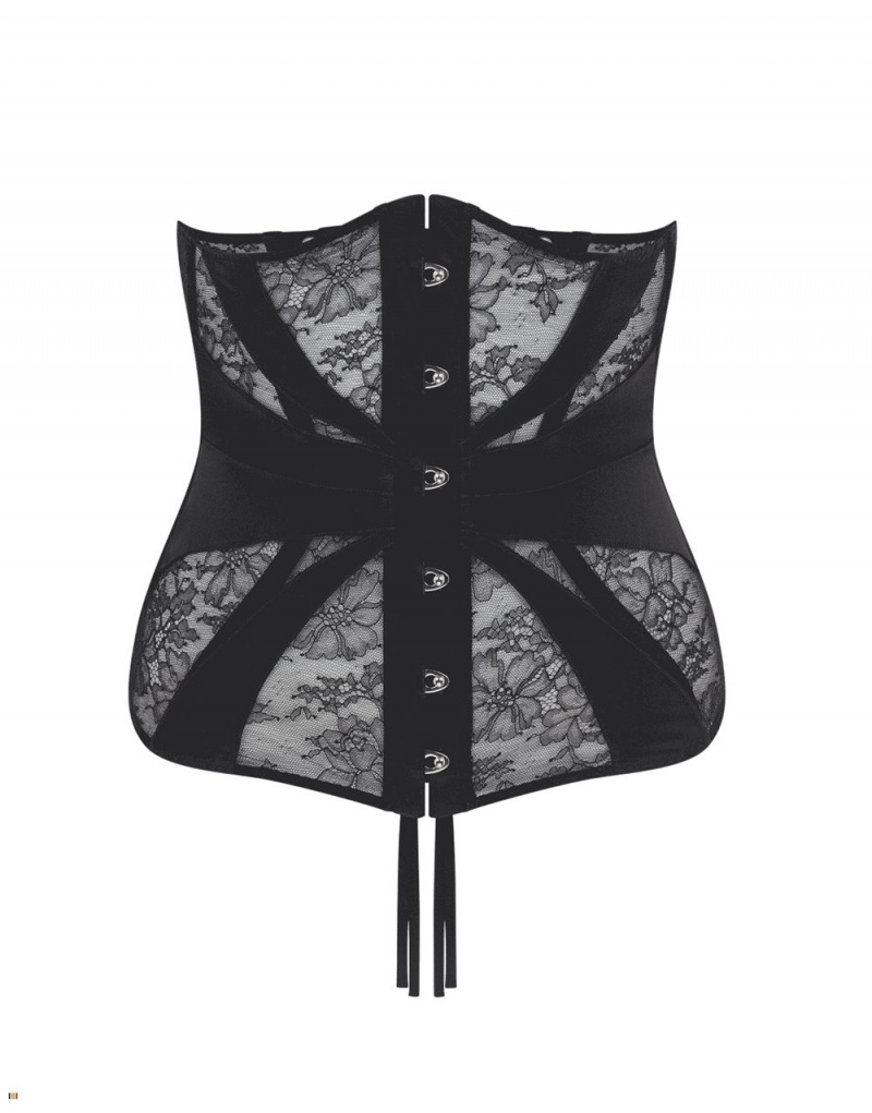 Agent Provocateur Camilla Waspie Women\'s Corset Black | VGMLZXK-07