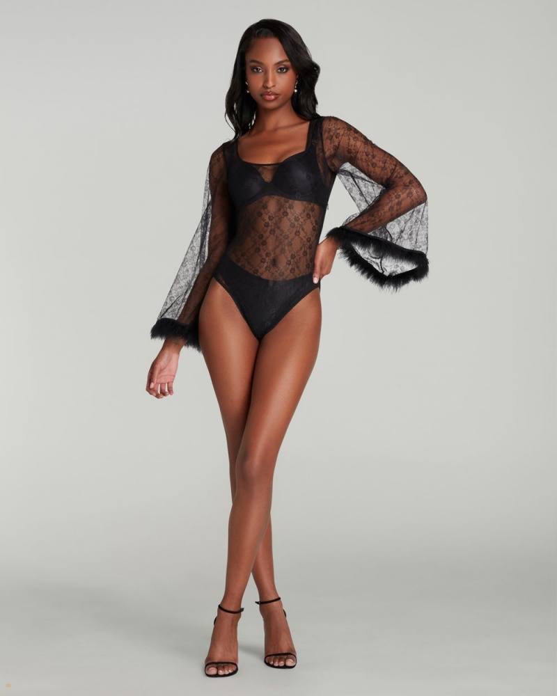 Agent Provocateur Courtnie Body Women's Playsuits Black | QYVMDZB-91