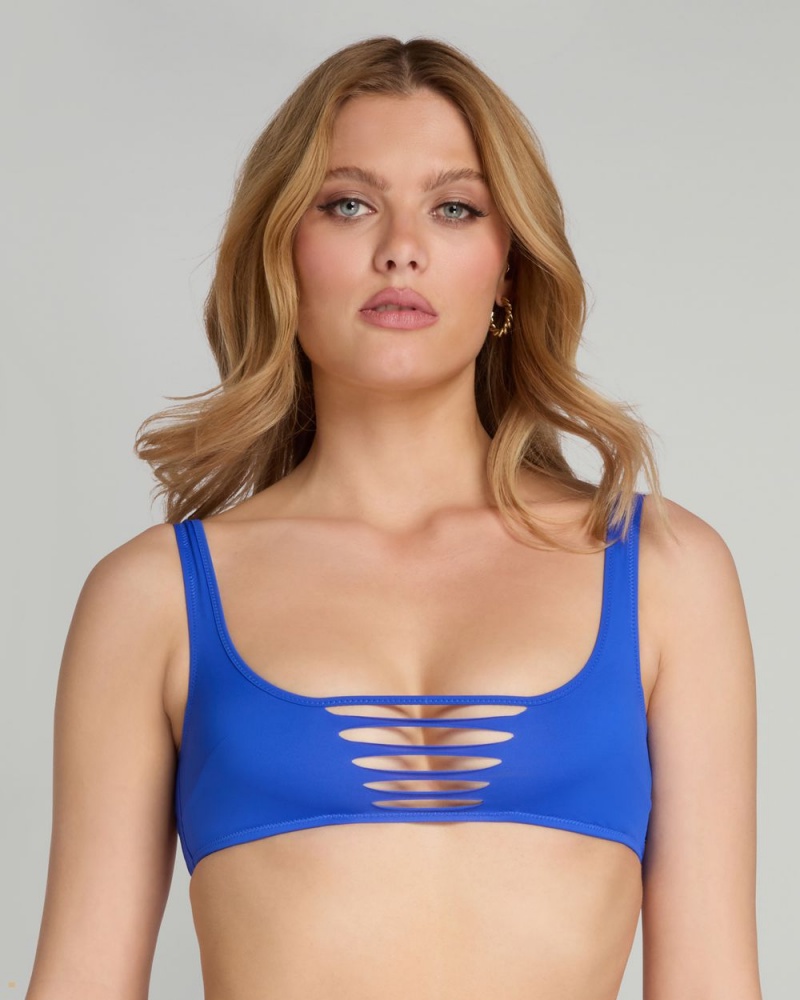 Agent Provocateur Dakotta Women's Bikini Top Blue | LYHVDOF-36