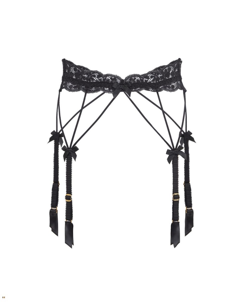 Agent Provocateur Dedee Women\'s Suspenders Black | GCILRBS-54