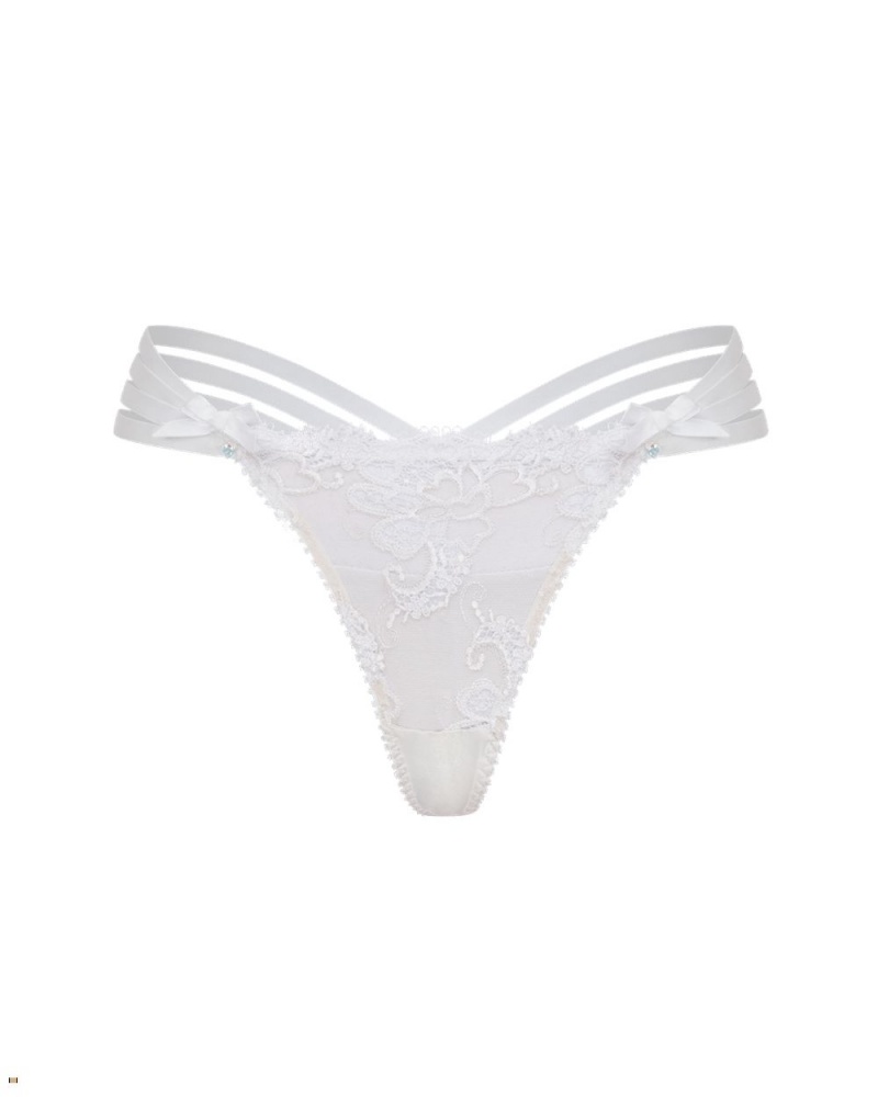 Agent Provocateur Dioni Women\'s Thong White | GELVPQJ-65