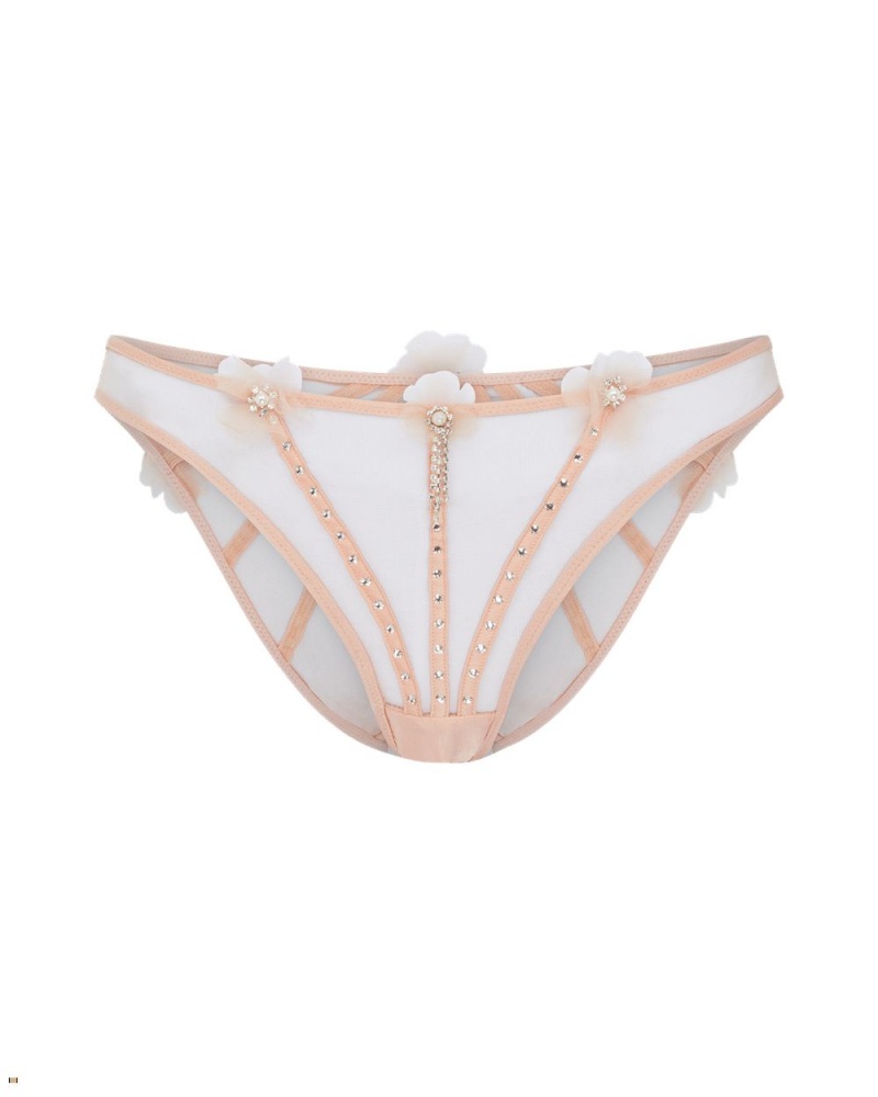 Agent Provocateur Evangelene Women\'s Brief Beige | WXKQUJF-71