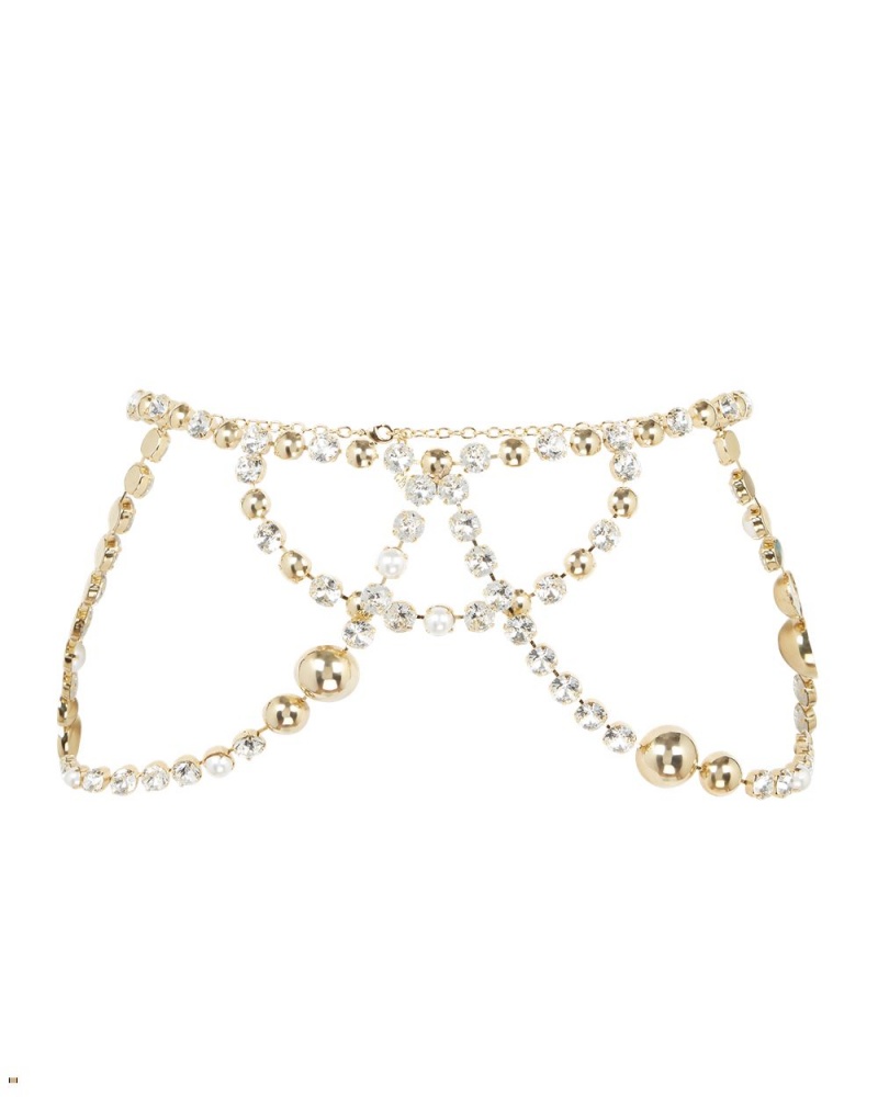 Agent Provocateur Gwenie Belt Women\'s Jewellery Gold | LWZCNTG-80