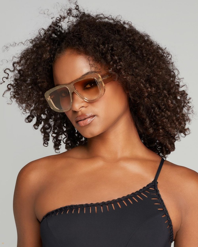 Agent Provocateur Karley Women's Sunglasses Brown | YMOCHAF-42