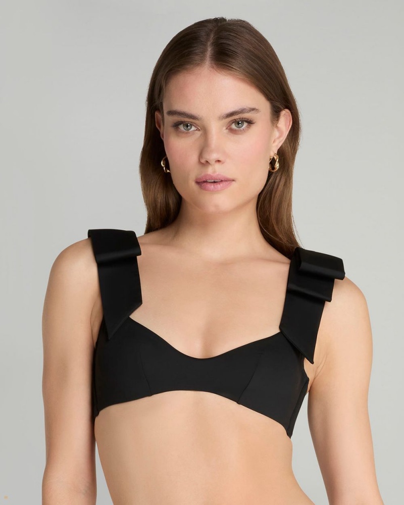 Agent Provocateur Krissy Women's Bikini Top Black | VJDZOLN-24