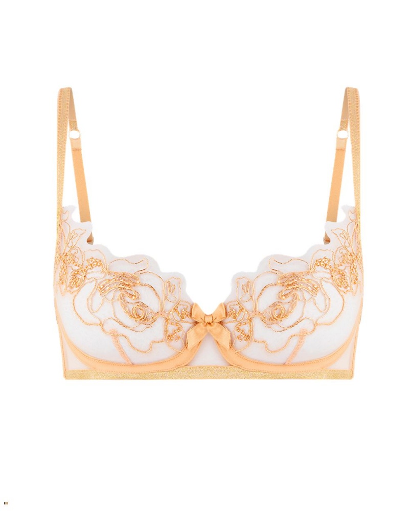 Agent Provocateur Lindie Balconette Underwired Women\'s Bras Brown | AQYVLSX-67