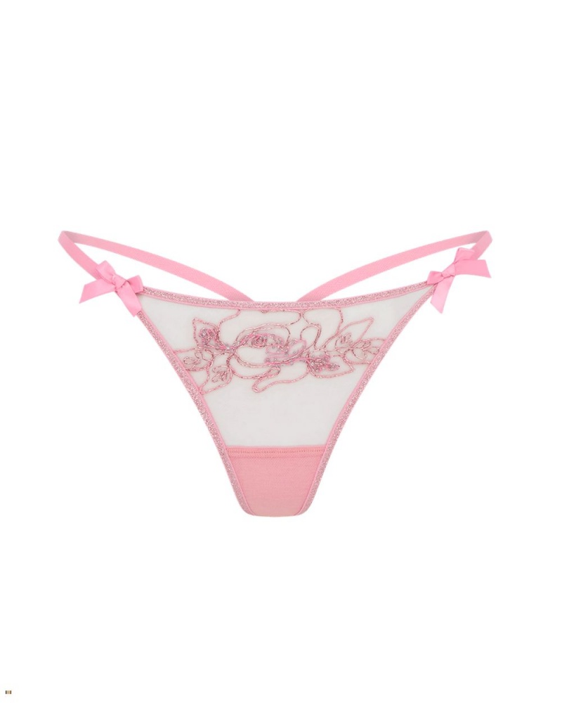 Agent Provocateur Lindie Women\'s Thong Pink | NHDOFTM-28