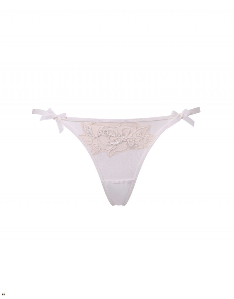 Agent Provocateur Lindie Women\'s Thong White | VRZOIBD-65