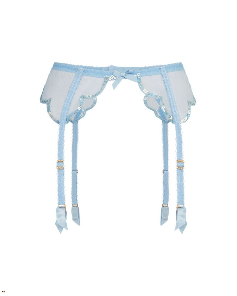 Agent Provocateur Lorna Party Women\'s Suspenders Blue | MAEZNVR-70