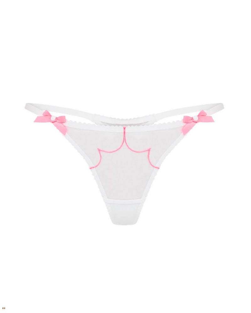 Agent Provocateur Lorna Women\'s Thong White Pink | YCSXQAI-13