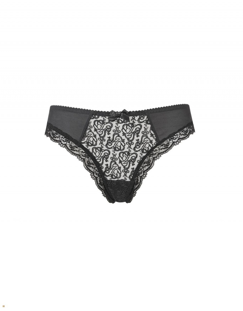 Agent Provocateur Mercy Women\'s Thong Black | OQABEHY-26