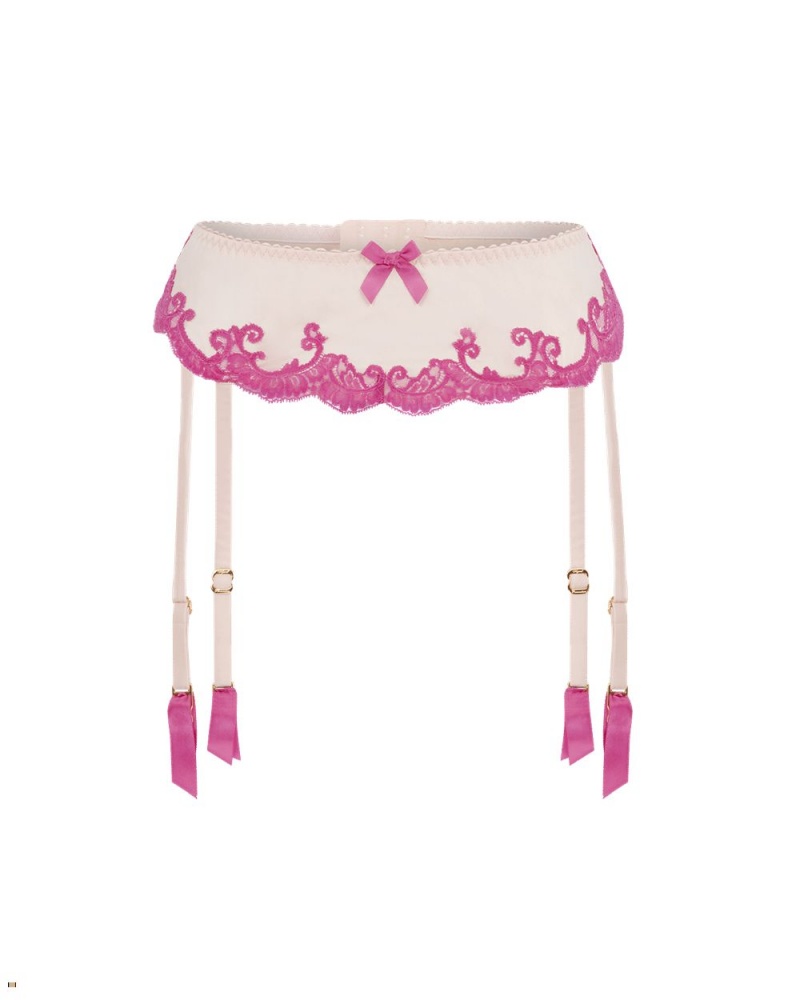 Agent Provocateur Molly Women\'s Suspenders Pink | MAGIDKF-03