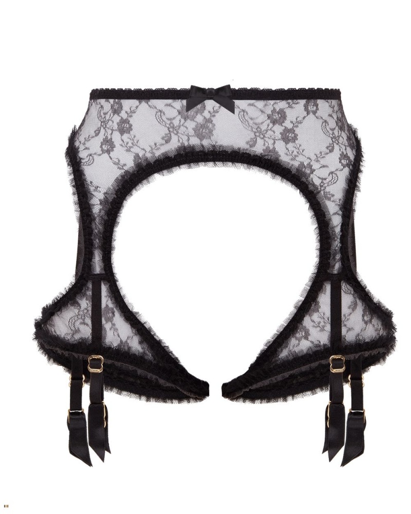 Agent Provocateur Perle Women's Suspenders Black | BJSGYXV-95