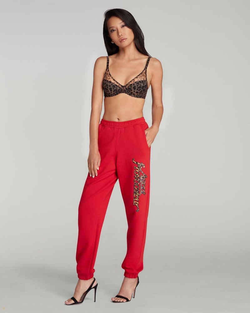 Agent Provocateur Rayley Jogger Women's Pants Red | MROAEQG-41